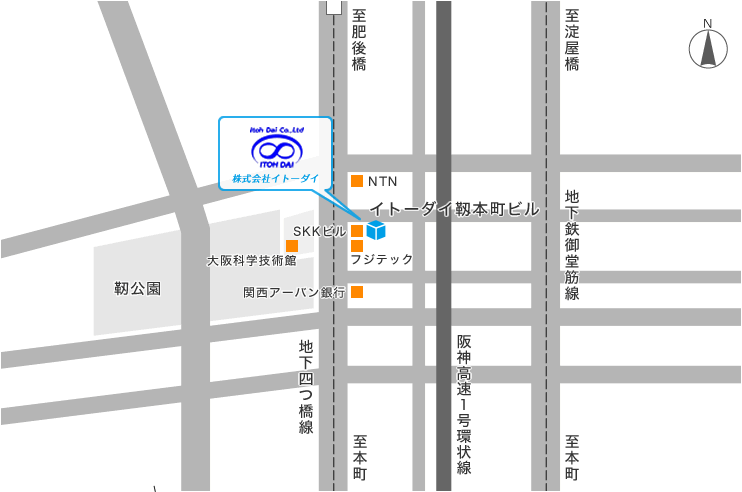 大阪本社地図